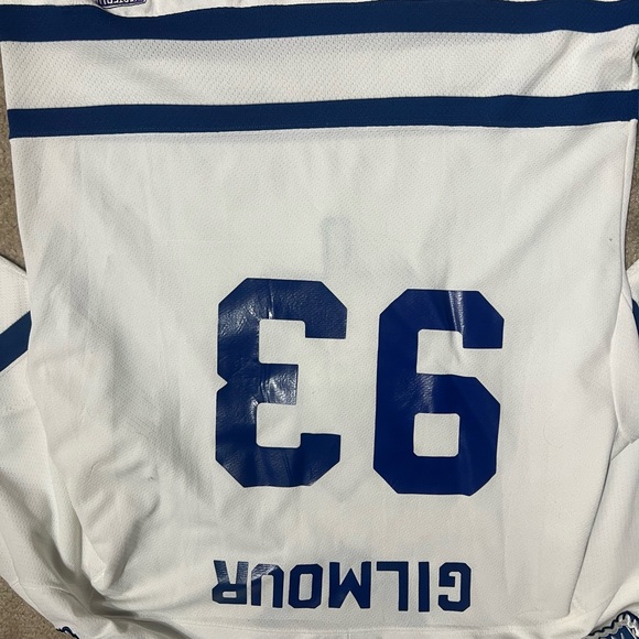 Vintage Starter Toronto Maple Leafs Hockey Jersey Doug Gilmour - Picture 7 of 7
